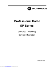 Motorola Professional GP680 Service Information