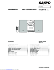 Sanyo DC-UB1470 Service Manual