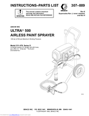 Graco ULTRA 500 Manuals | ManualsLib