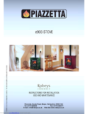 Piazzetta E903 Instructions For Installation, Use And Maintenance Manual
