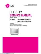 LG 21FX5RRG Service Manual