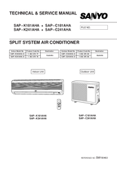 Sanyo SAP-K241AHA Technical & Service Manual