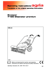 Agria 7100 compact Operating Instructions Manual