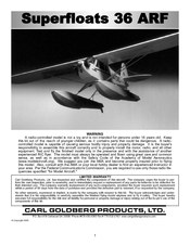Carl Goldberg Products superfloats 36 ARF User Manual
