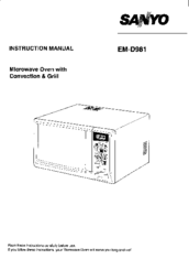 Sanyo EM-D981 Instruction Manual