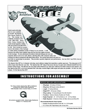 Clancy Aviation speedy bee Instructions For Assembly