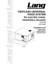 Lang LVC-46X Installation And Operation Instructions Manual