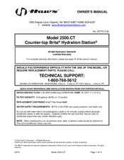 Brita Hydration Station 2500.CT Owner's Manual