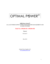 Optimal Power OPR200-05R User Manual