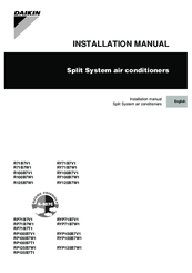 Daikin R125B7W1 Installation Manual