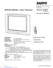 Sanyo CP29EF3 Service Manual