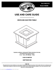 Hampton Bay 66596 Use And Care Manual