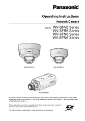 Panasonic WV-SFR6 series Operating Instructions Manual