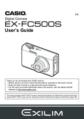 Casio Exilim EX-FC500S User Manual