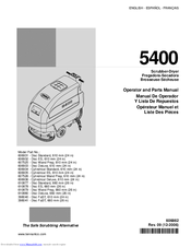 Tennant 5400 Operator And Parts Manual