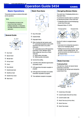 Casio 5454 Operation Manual