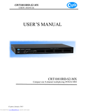 CryptOn CRT1081IRD-S2-MX User Manual
