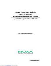 Moxa Technologies ToughNet TN-5524-8PoE Hardware Installation Manual