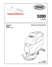 Tennant 5280 Operator And Parts Manual