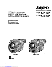 Sanyo VM-EX410P Instruction Manual