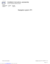 Volvo 31330177 Installation Instructions, Accessories