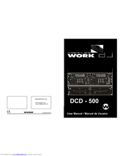 Work Pro DCD-500 User Manual