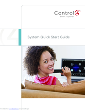Control 4 Control4 Smart Home System Quick Start Manual