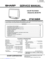 Sharp 27SC26BR Service Manual
