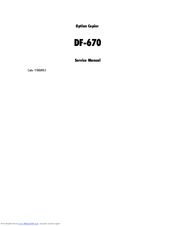 Olivetti DF-670 Service Manual
