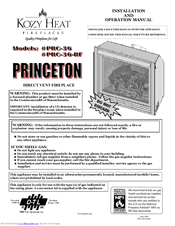 kozy heat PRINCETON RPC-36-RF Installation And Optimization Manual
