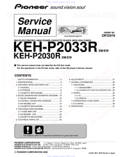 Pioneer KEH-P2030R Service Manual