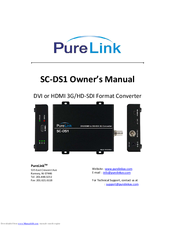 PureLink SC-DS1 Owner's Manual