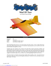 flying Thinz Mad 3D Taco Instruction Manual