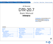 Integra DTR-30.7 Basic Manual
