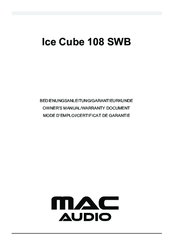MAC Audio Ice Cube 108 SWB Owner's Manual