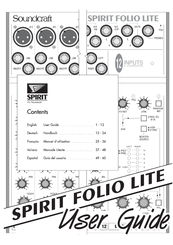 SoundCraft Spirit Folio Lite User Manual