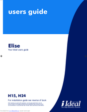 IDEAL Elise H24 User Manual