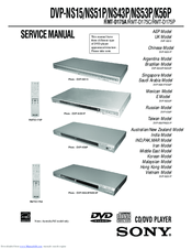 Sony DVP-NS53P Manuals | ManualsLib