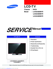 Samsung LA40A680M1R Service Manual