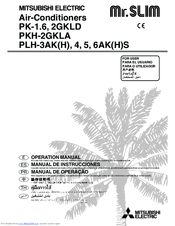 Mitsubishi Electric PK-1.6GKLD Mr.Slim Operation Manual