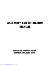 Wijas PERFECT 7000 Assembly And Operation Manual