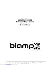 Biamp COLUMBIA SERIES Owner's Manual