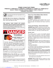 Heat & Glo PRIMO72-CF Installation Instructions Manual