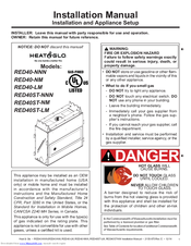 Heat & Glo RED40-NNN Installation Manual
