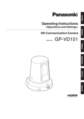 Panasonic GP-VD151 Operating Instructions Manual