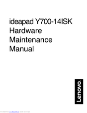 Lenovo IDEAPAD Y700-14ISK Maintenance Manual