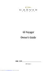 Carver 46 VOYAGER Owner's Manual