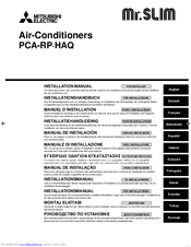 Mitsubishi Electric Mr. Slim PCA-RP-HAQ Installation Manual