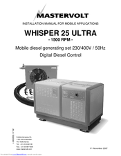 Mastervolt WHISPER 25 ULTRA Installation Manual