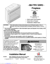 Intertek 864 TRV GSR2 Installation Manual